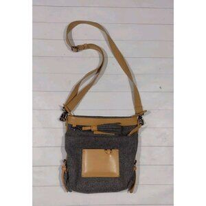 Sherpani Luna Felted Crossbody Bag Gray Travel Casual Card Carrier